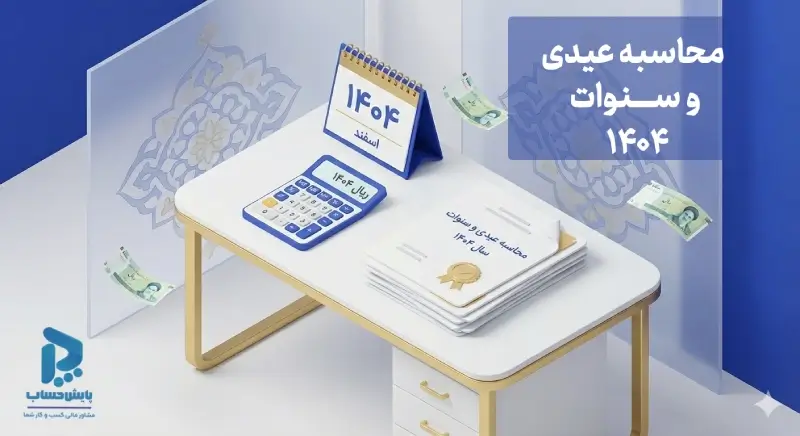 اینفوگرافیک جدول محاسبه عیدی و سنوات سال ۱۴۰۴